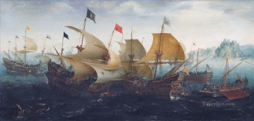風景 Painting - アールト・アントニス カディックスの戦い 1608 年海戦